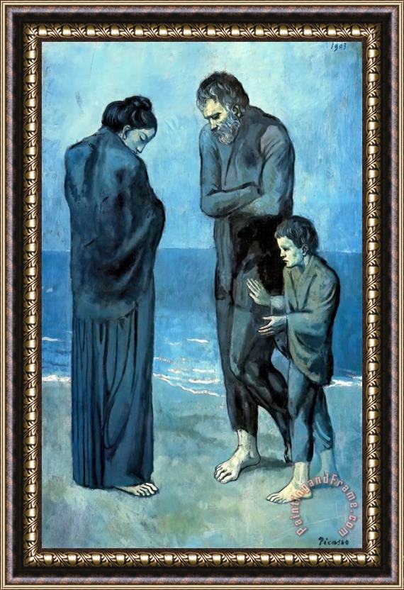 Pablo Picasso The Tragedy Framed Painting