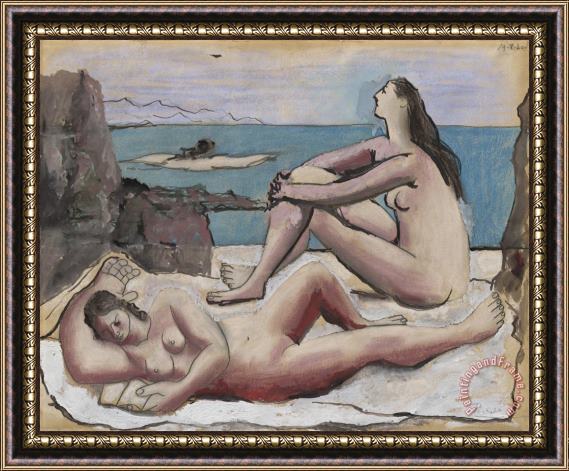 Pablo Picasso Three Bathers Framed Print
