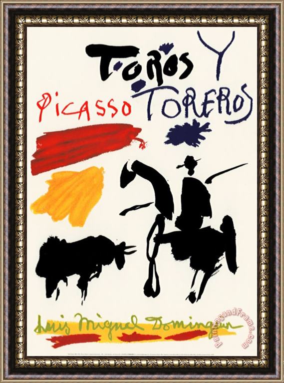 Pablo Picasso Toros Y Toreros Framed Print