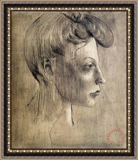Pablo Picasso Woman S Profile 1905 Framed Print