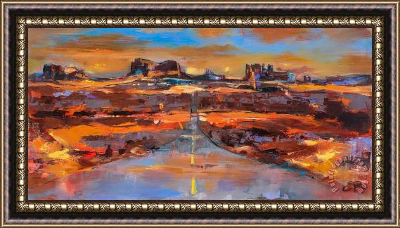 pallet The Land of Rock Towers Framed Painting