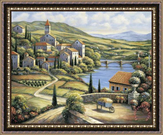 pallet The Village Framed Painting