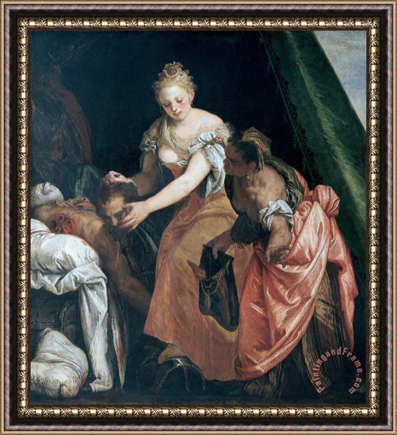Paolo Caliari Veronese Judith And Holofernes Framed Painting