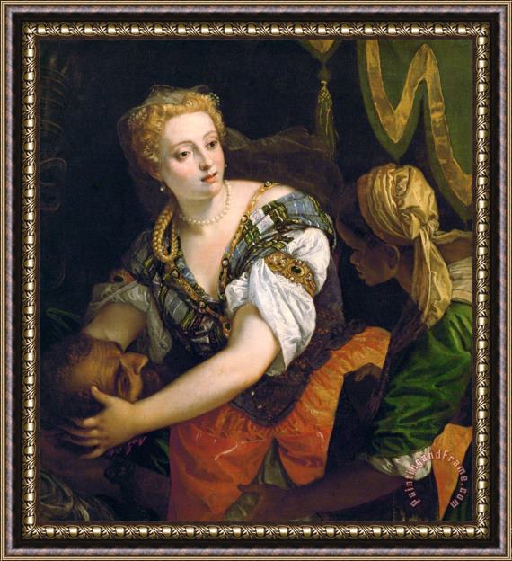 Paolo Caliari Veronese Judith with The Head of Holofernes Framed Painting