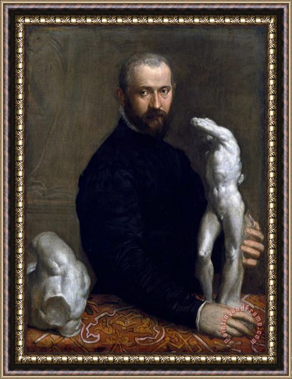 Paolo Caliari Veronese Portrait of Alessandro Vittoria Framed Print