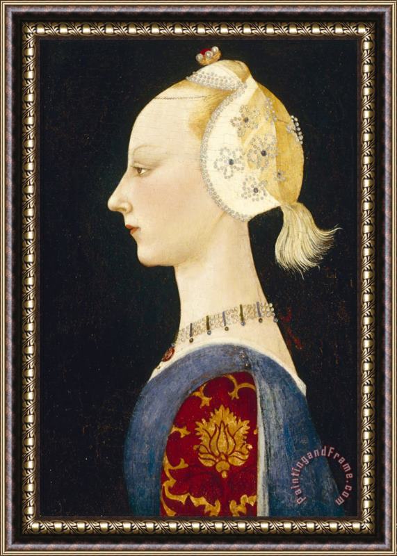 Paolo Uccello A Young Lady of Fashion Framed Painting