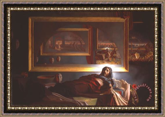 Patrick Devonas Allegory of The Resurrection of Jesus Christ Framed Painting