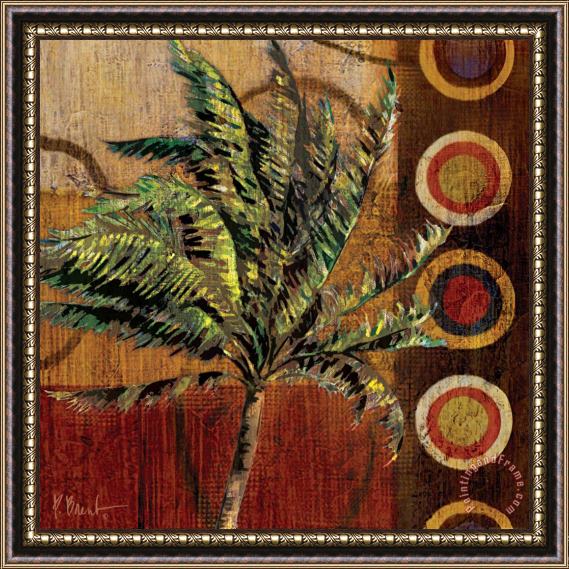 Paul Brent Contemporary Palm II Framed Painting