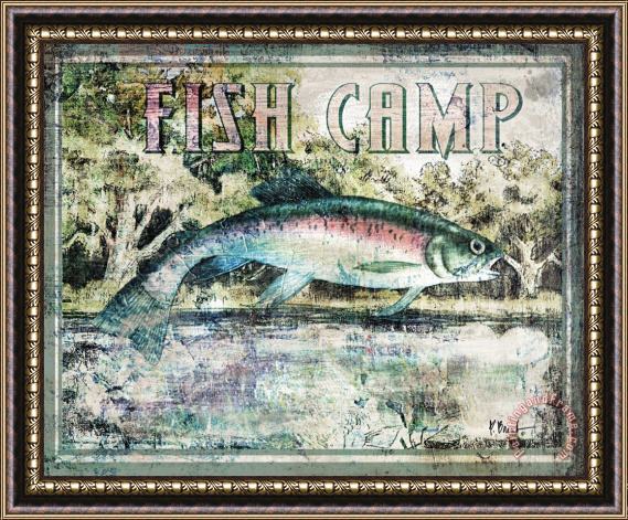 Paul Brent Fish Camp Framed Painting