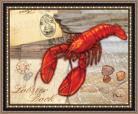Paul Brent Fresh Catch Lobster Framed Painting