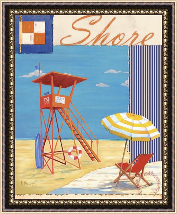 Paul Brent Lifeguard Collage II Framed Painting