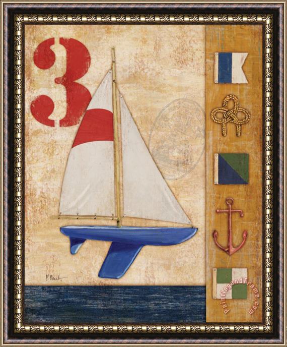 Paul Brent Model Yacht Collage II Framed Painting