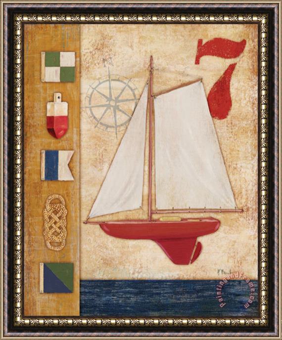 Paul Brent Model Yacht Collage III Framed Painting