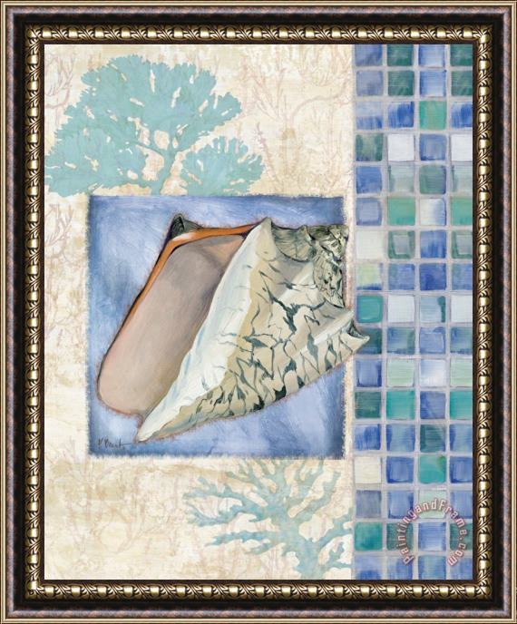 Paul Brent Mosaic Shell Collage III Framed Painting