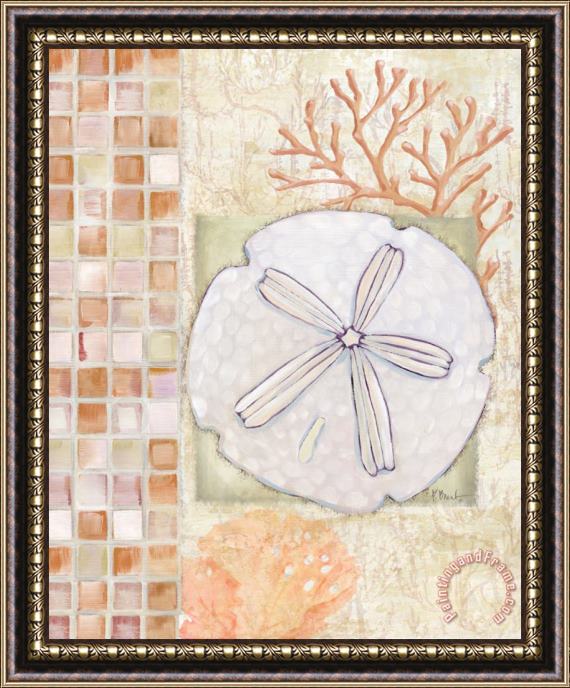 Paul Brent Mosaic Shell Collage Iv Framed Painting