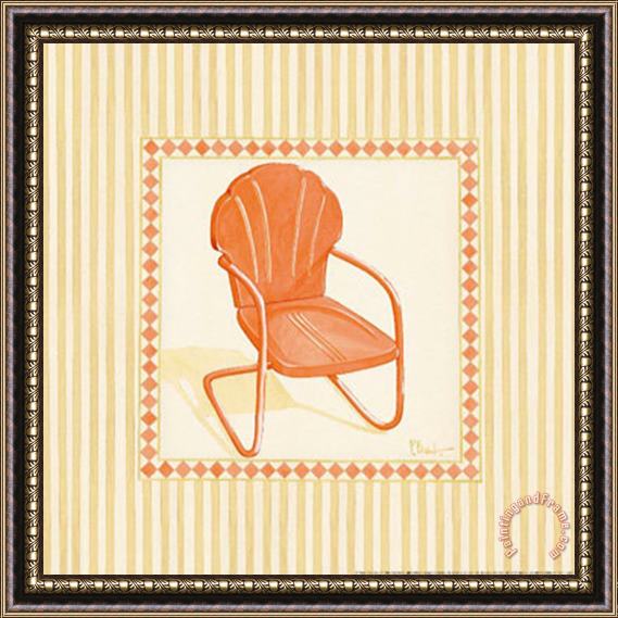 Paul Brent Retro Patio Chair I Framed Print