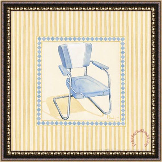 Paul Brent Retro Patio Chair III Framed Print