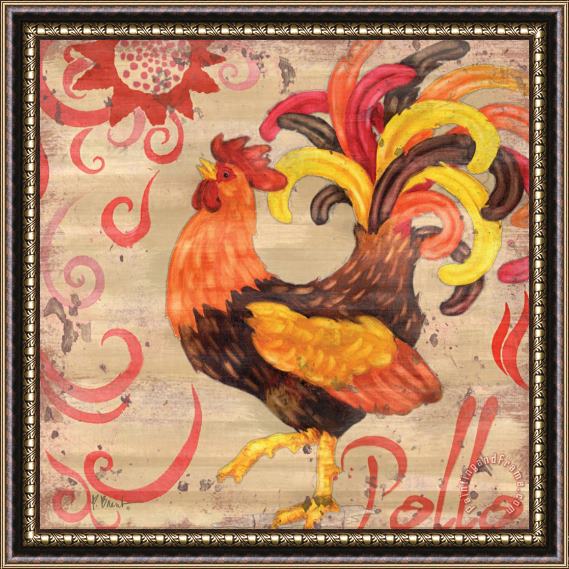 Paul Brent Royale Rooster II Framed Painting