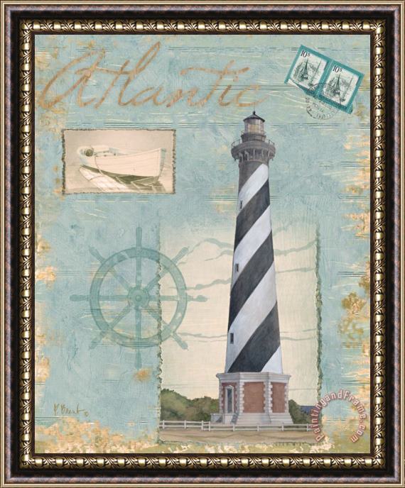Paul Brent Seacoast Lighthouse I Framed Painting