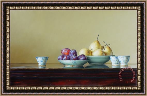 Paul Brown Pears And Plums Framed Print
