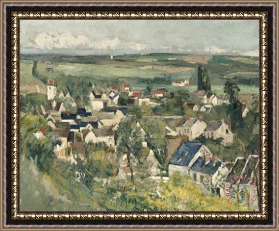 Paul Cezanne Auvers Panoramic View C 1875 Framed Painting