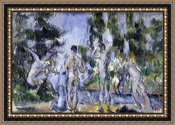 Paul Cezanne Bathers C 1890 Framed Print