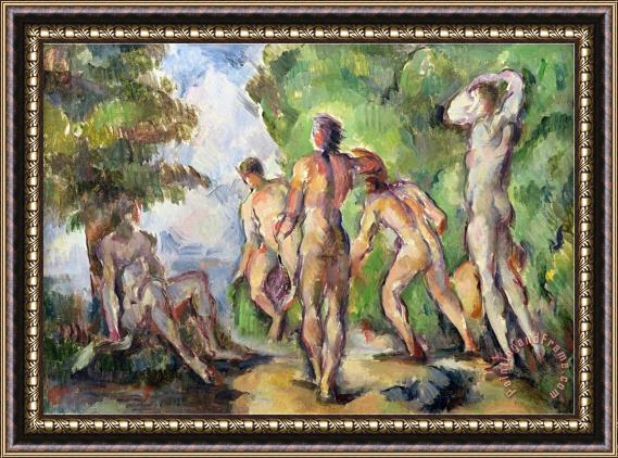 Paul Cezanne Bathers C 1892 94 Framed Painting