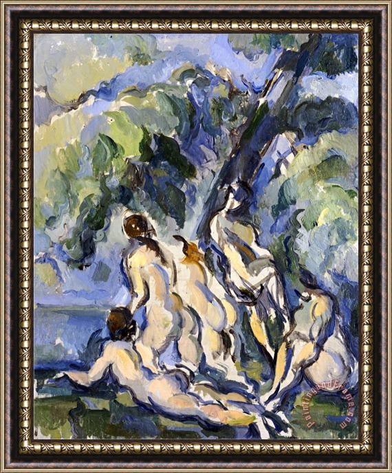 Paul Cezanne Bathing Study for Les Grandes Baigneuses Circa 1902 1906 Framed Painting