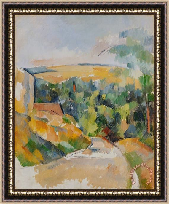 Paul Cezanne Bend of The Road 1900 06 Framed Print