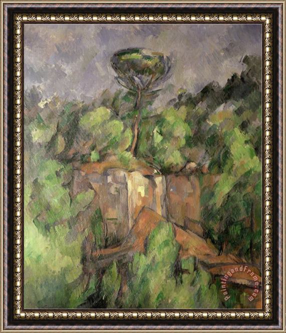 Paul Cezanne Bibemus Quarry 1898 1900 Framed Painting