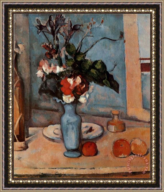 Paul Cezanne Blue Vase Framed Painting