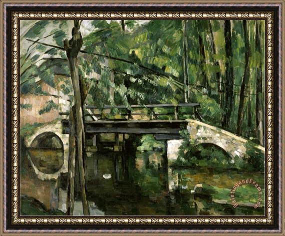 Paul Cezanne Bridge in Maincy C 1879 Framed Print