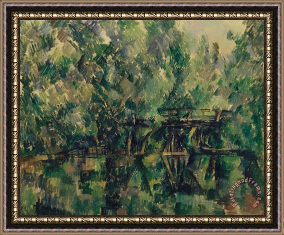 Paul Cezanne Bridge Over Pool Framed Print