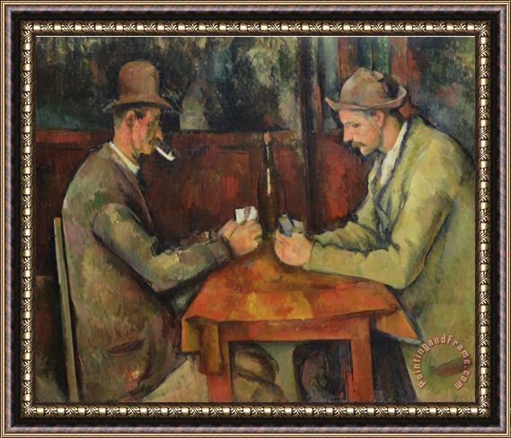 Paul Cezanne Card Players Framed Painting