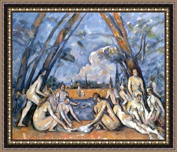 Paul Cezanne Cezanne Baigneuses 1905 Framed Painting