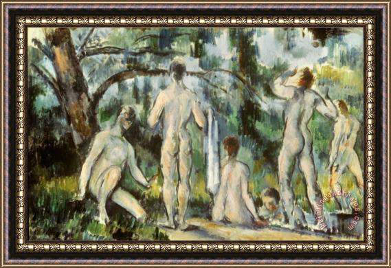 Paul Cezanne Cezanne Bathers 1892 94 Framed Painting