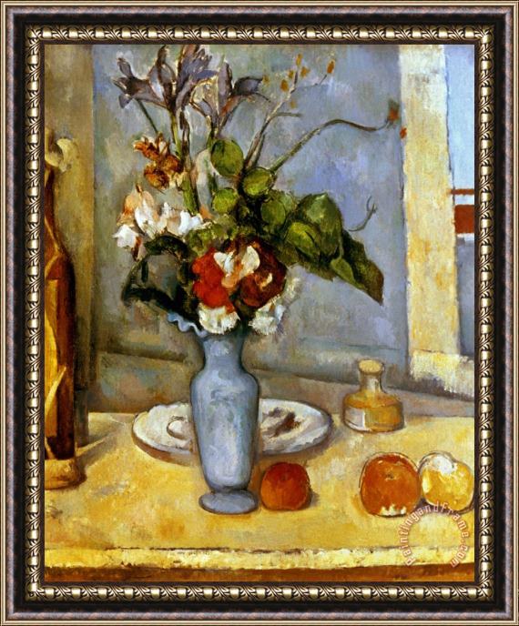 Paul Cezanne Cezanne Blue Vase 1885 87 Framed Painting