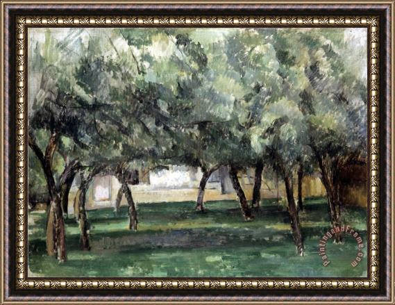 Paul Cezanne Cezanne Le Clos Normand Framed Print