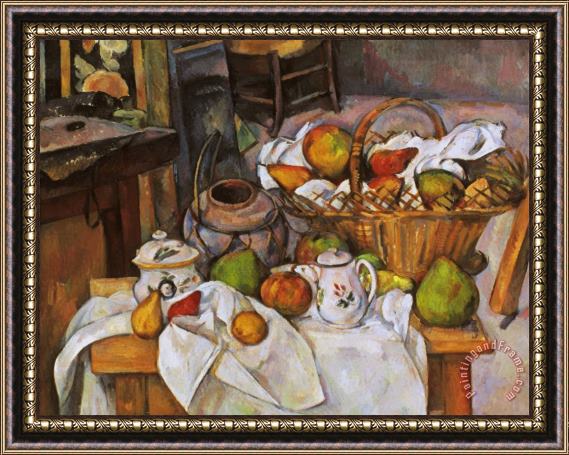 Paul Cezanne Cezanne Table 1888 90 Framed Print