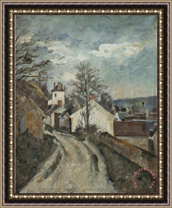 Paul Cezanne Doctor Gachet S House at Auvers Framed Painting