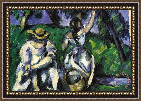 Paul Cezanne Figures Framed Print
