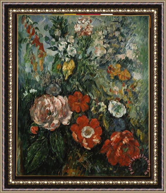 Paul Cezanne Flowers C 1879 Framed Painting