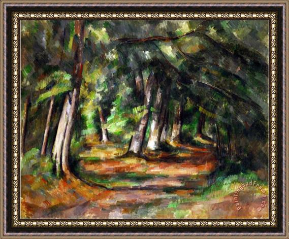 Paul Cezanne Forest Path Circa 1892 Framed Print