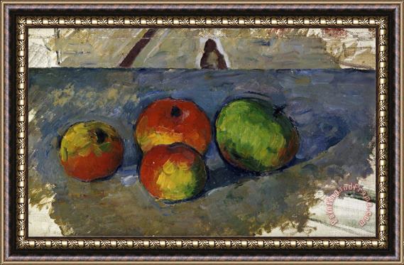 Paul Cezanne Four Apples Circa 1879 82 Framed Painting