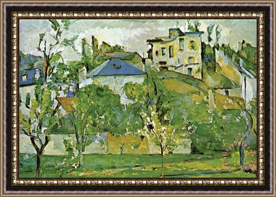 Paul Cezanne Fruit Garden in Pontoise Framed Print