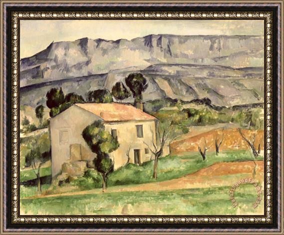 Paul Cezanne House in Provence Framed Painting