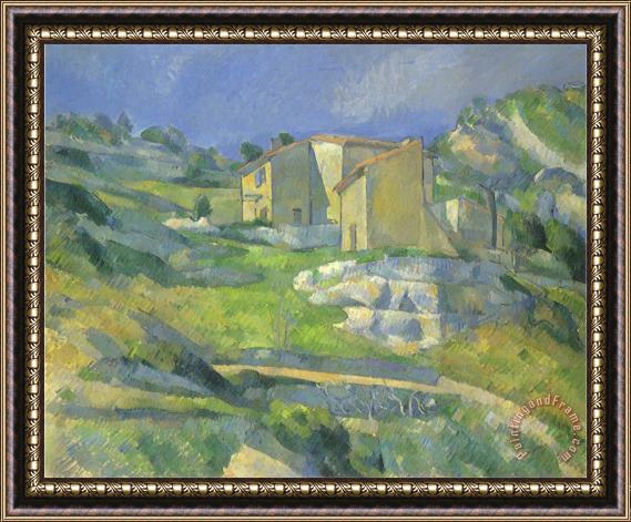 Paul Cezanne Houses in Provence 1880 Framed Painting