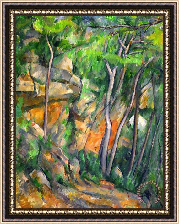 Paul Cezanne In The Park at Chateau Noir 1898 1900 Framed Painting