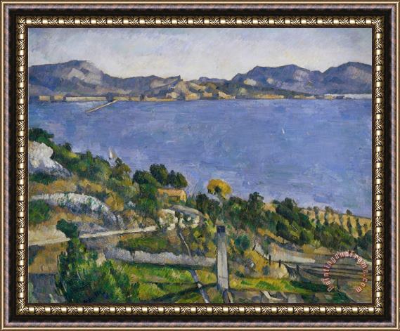 Paul Cezanne L Estaque Framed Painting