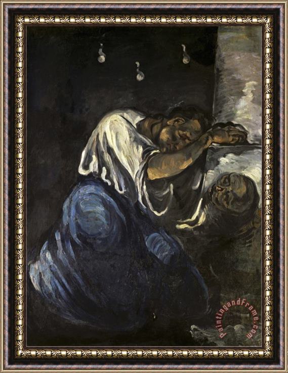 Paul Cezanne La Madeleine Ou La Douleur Framed Print